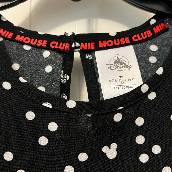 Black and White Mickey Polka Dot Print Dress - Picture 3 of 3